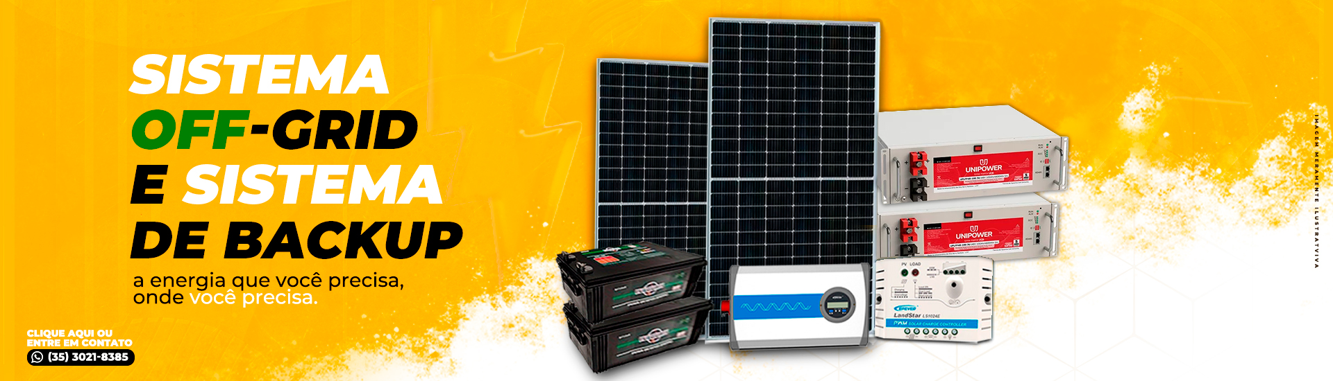 Sistema Off-Grid e Sistema de Backup